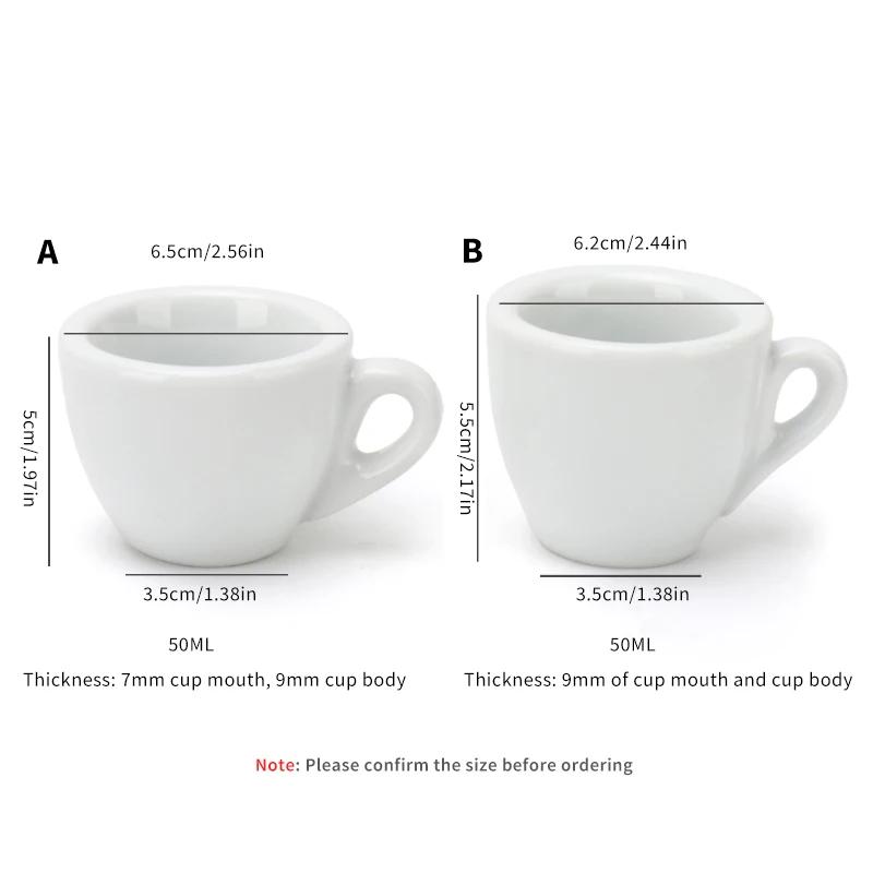 Ensemble de tasses à expresso en porcelaine 50ml, tasses à café Cappuccino, tasses à Shots express a