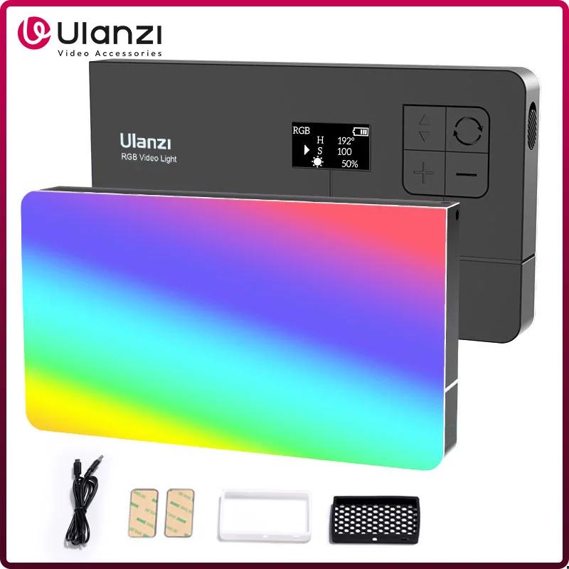 Ulanzi LT002 7 pouces poche LED lumière vidéo RGB panneau lumineux CRI 95 + 2500-9000K avec nid d'ab