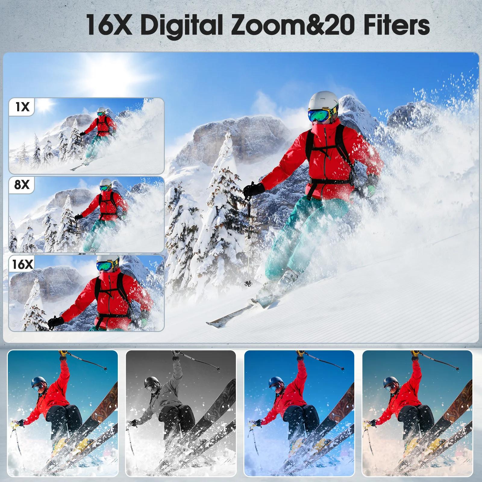 Appareil photo numérique 4K, 48mp, Webcam Autofocu, enregistreur vidéo Vlog, caméras compactes, Rota