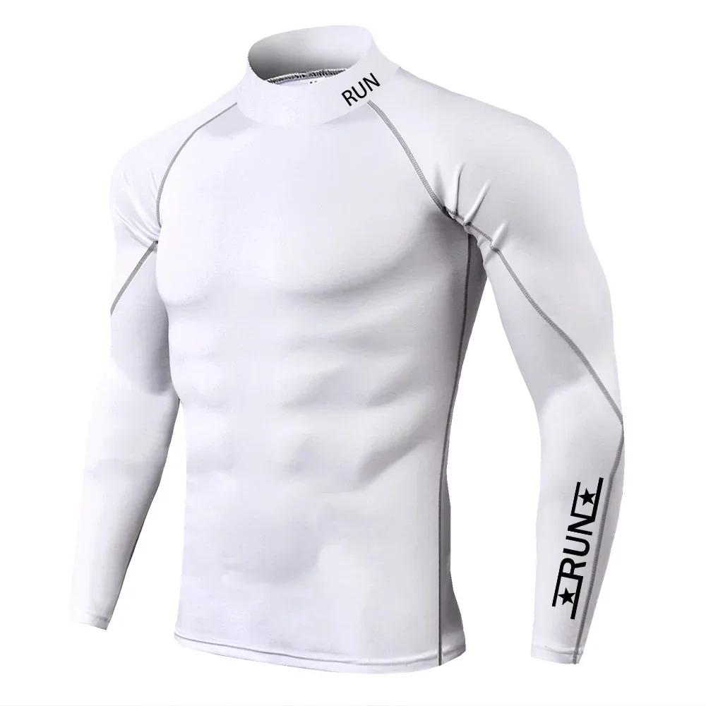 T-shirt de Compression pour hommes, chemises à séchage rapide, sous-vêtements de Fitness, hauts de m