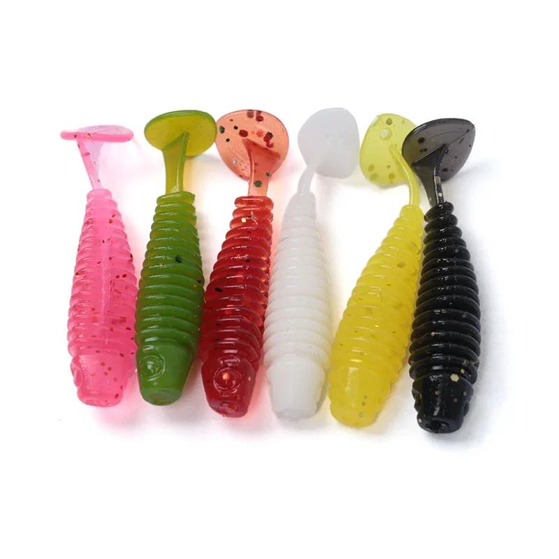 OUTKIT 10 pièces/lot Wobblers mini pêche leurres souples en caoutchouc appâts souples 3.5 cm/4.5 cm