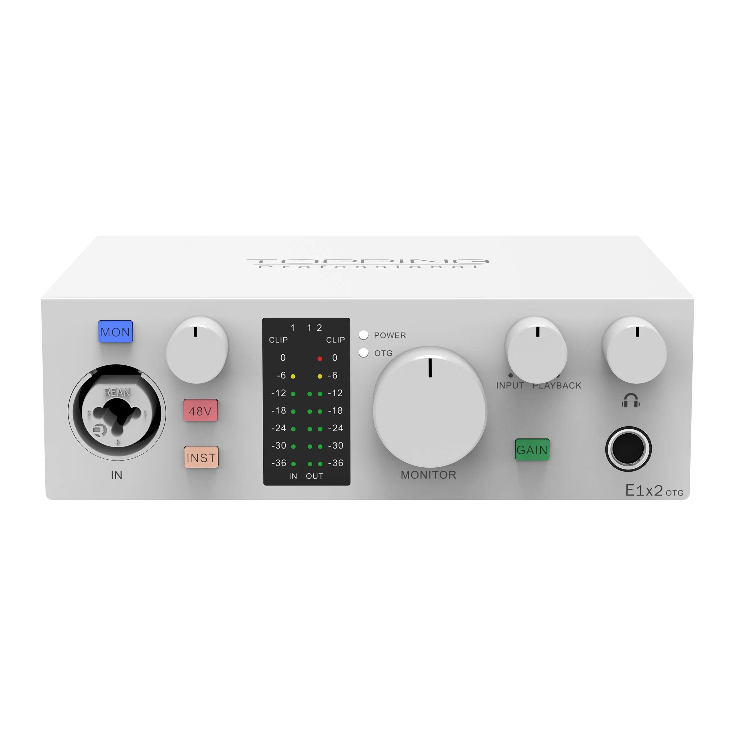 Topping E1x2 OTG profession elle Audio-Schnitts telle ordinateur téléphone singen Streaming en direc