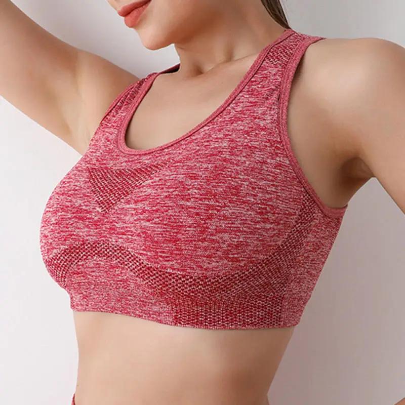 Femmes sport soutiens-gorge Yoga haut gilet haute antichoc séchage rapide Yoga gymnase course sous-v