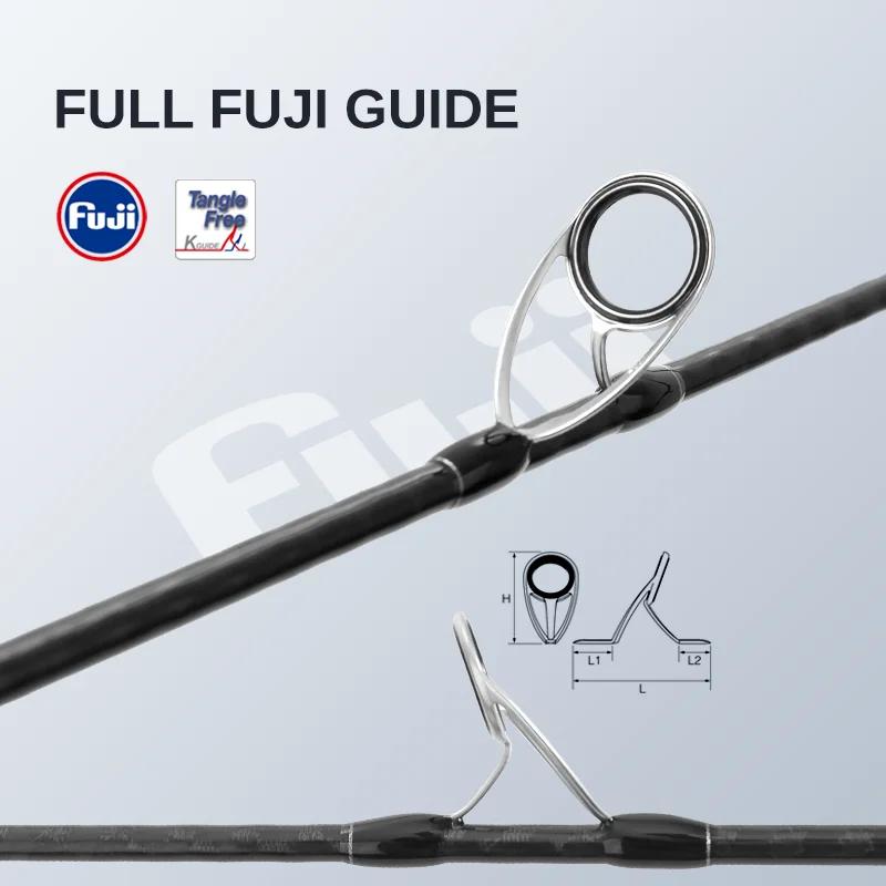 Nouveau MADMOUSE japon pièces Fuji complètes canne à gabarits lente MISSION SL 1.9M JIG80-330G canne