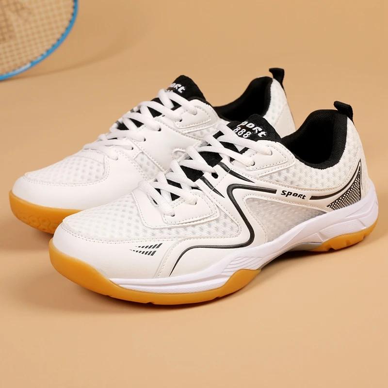 Chaussures de badminton pour hommes et femmes, antidérapantes, résistantes à l'usure, absorbant les
