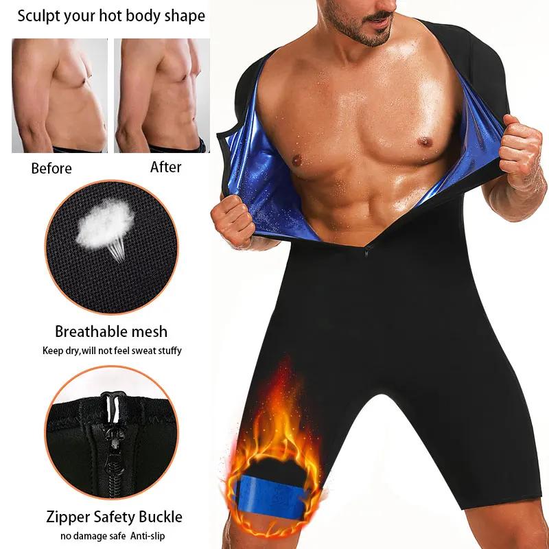 Sweat-shirt Sauna 3 en 1 homme - Perte de poids modelage corps combinaison fitness thermique
