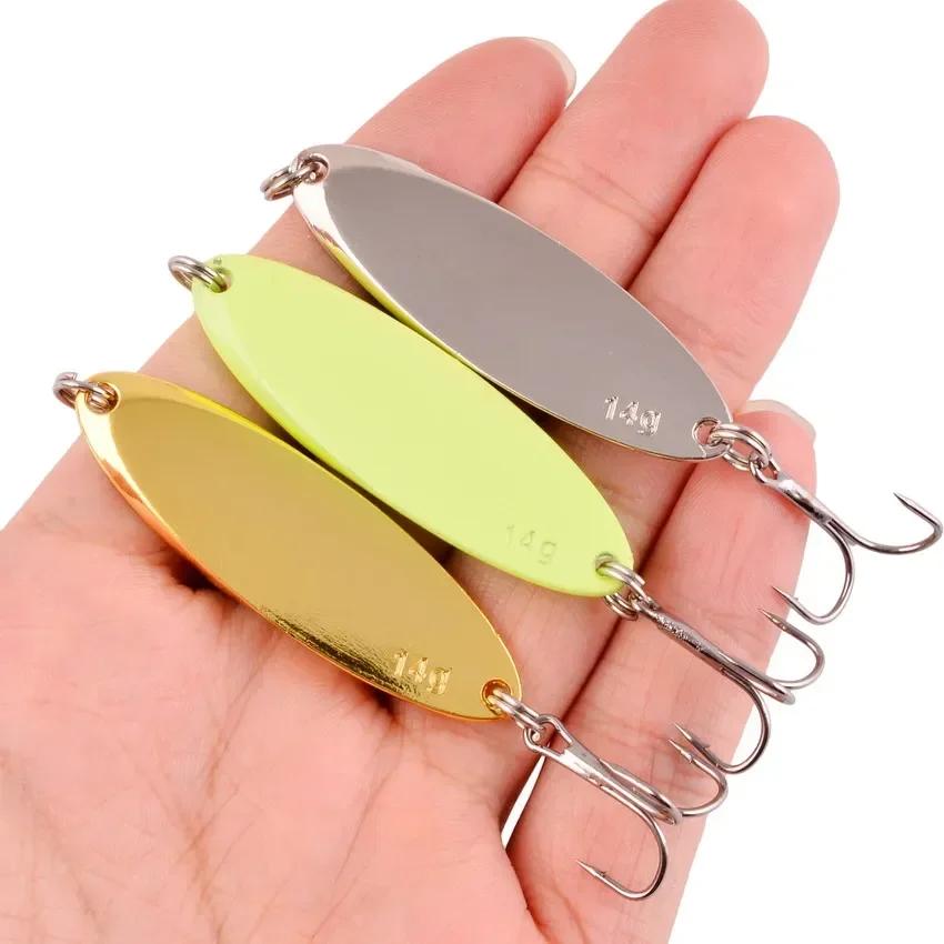 7g 10g 14g 21g 28g métal Spinner cuillère truite leurre de pêche appât dur Paillette appât artificie