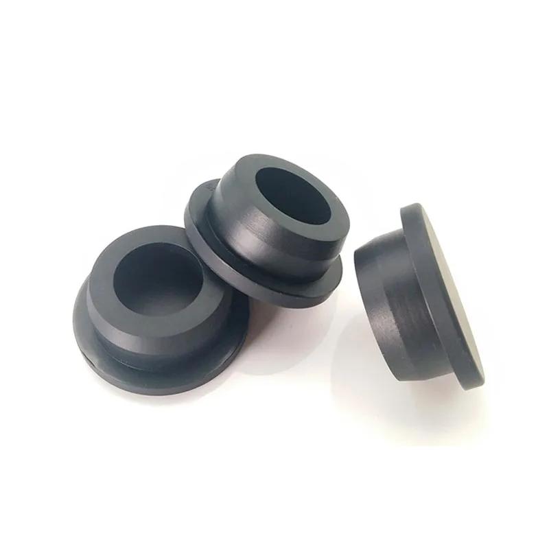 Bouchons en caoutchouc de silicone de qualité alimentaire avec trou, inserts de type T, bouchons d'e