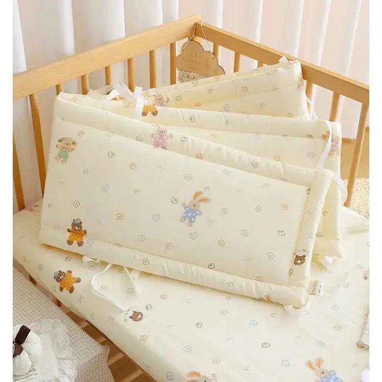Pare-chocs de berceau doux et pur pour lit de bébé, bandes Anti-Collision pour lit de bébé, couvertu