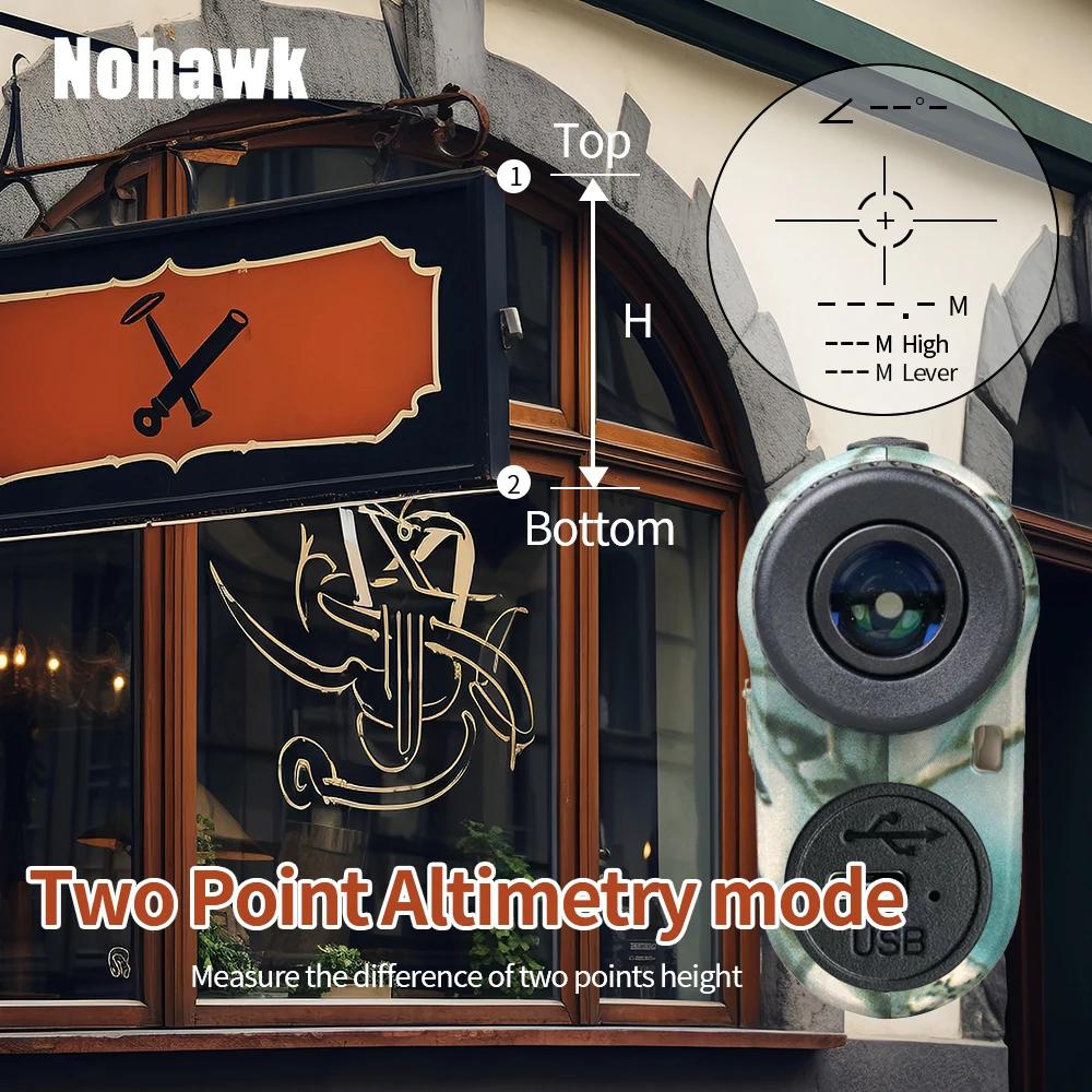 Nohawk – télémètre Laser de Golf, télescope multifonctionnel 600M 1000M, avec verrouillage du drapea