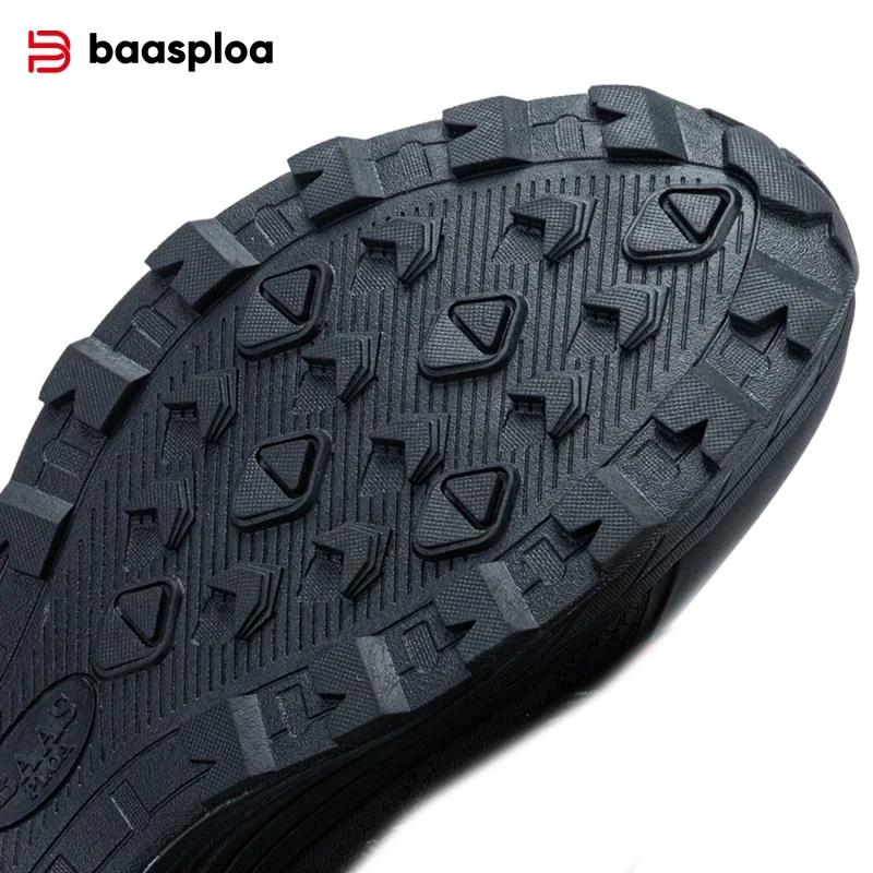 Chaussures randonnée homme Baasploa antidérapantes - Résistantes usure anti-éclaboussures mode décontractée