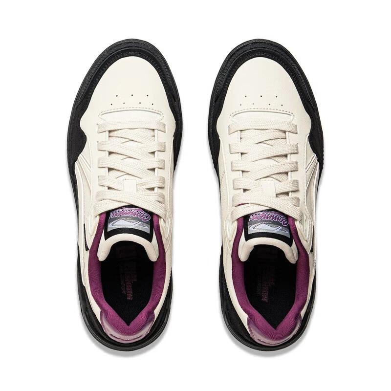 Li-Ning COMMON 80s – chaussures de style de vie pour femmes, chaussures de sport à double coussin, c
