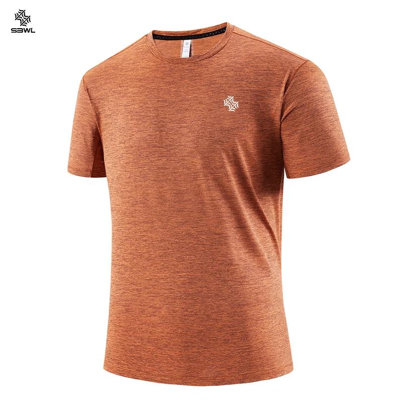 SBWL mode football style hommes en plein air course fitness ample à manches courtes T-shirt respiran