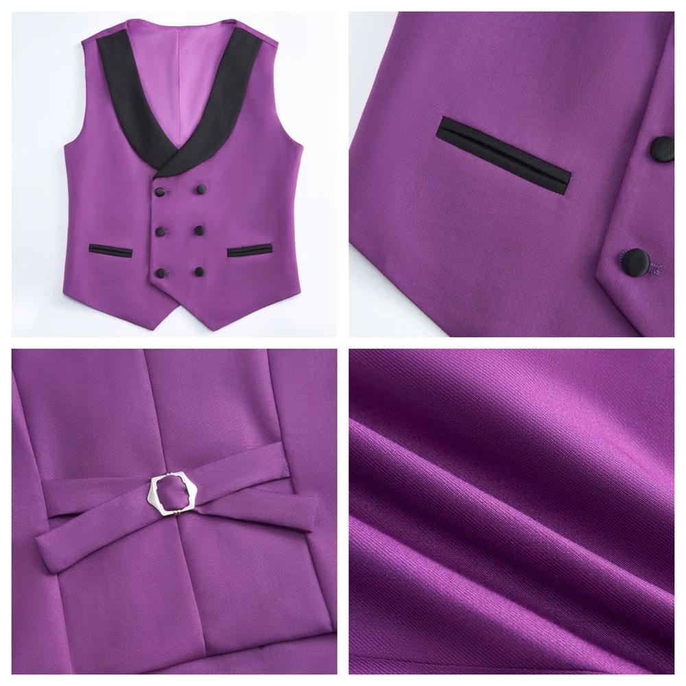 Ensemble de costume vintage 4 pièces pour garçons de 3 à 14 ans, ensemble de smoking formel pour enf