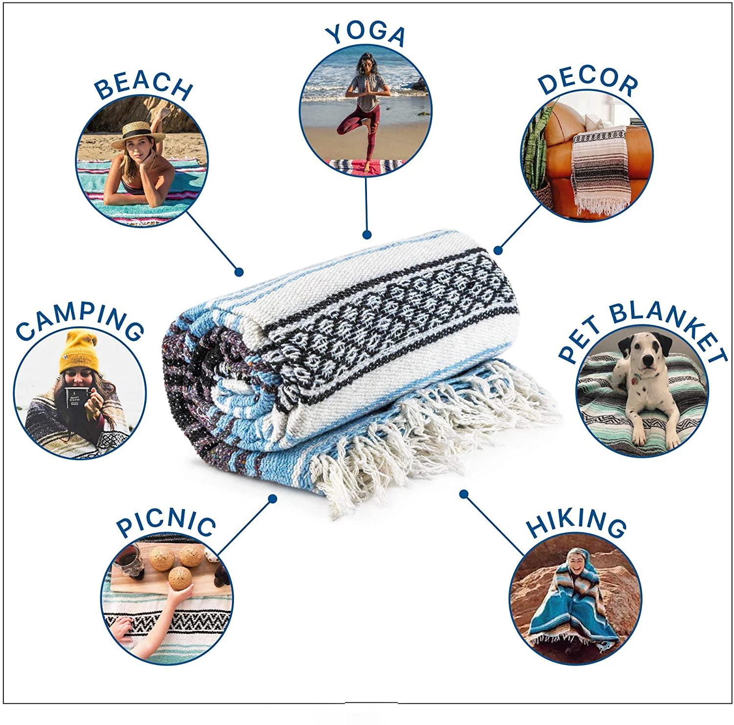 130*170 couverture de Yoga mexicaine imprimer serviette de Yoga couvertures de Pilates tapis de Camp