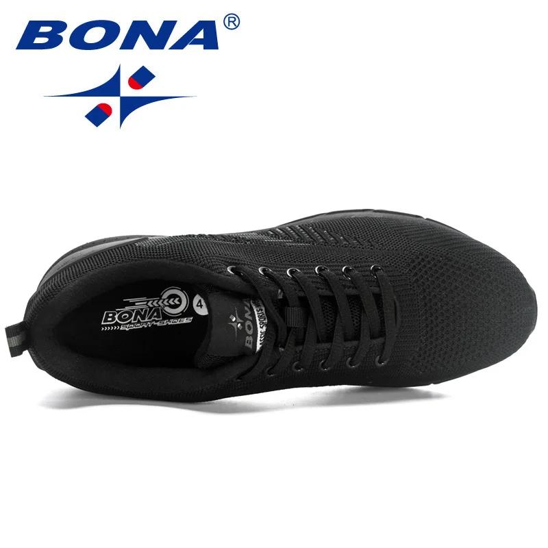 BONA-Baskets confortables à lacets pour hommes, chaussures de course, de marche et d'athlétisme, sty