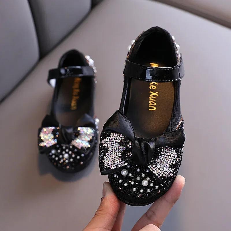 Sandales enfant en bas âge fille chaussures pour enfants perle strass brillant enfants chaussures bé