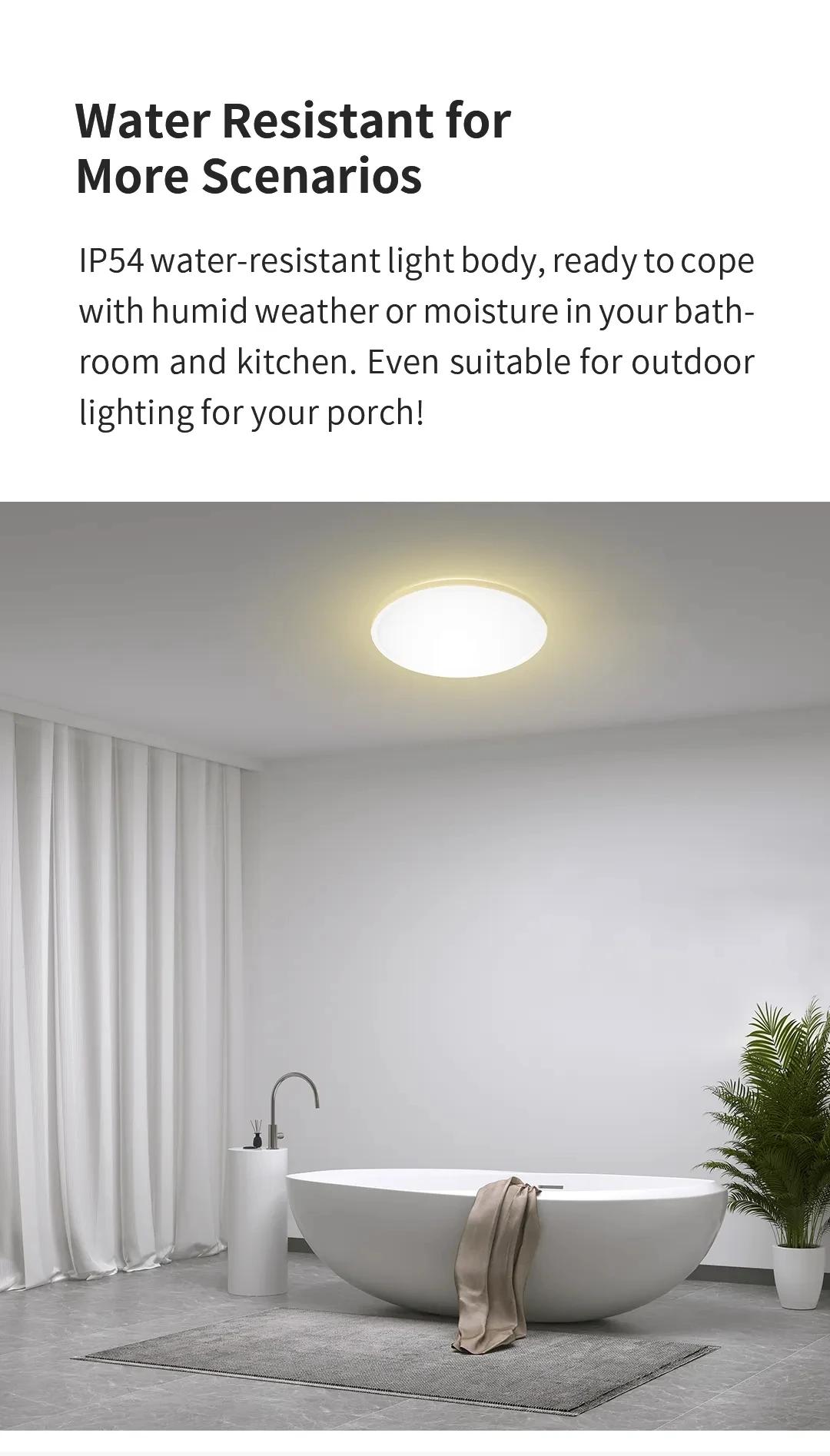 Yeelight – plafonnier Led intelligent RGB, Wifi, 24W, intensité variable, 400C, Ultra fin, commande