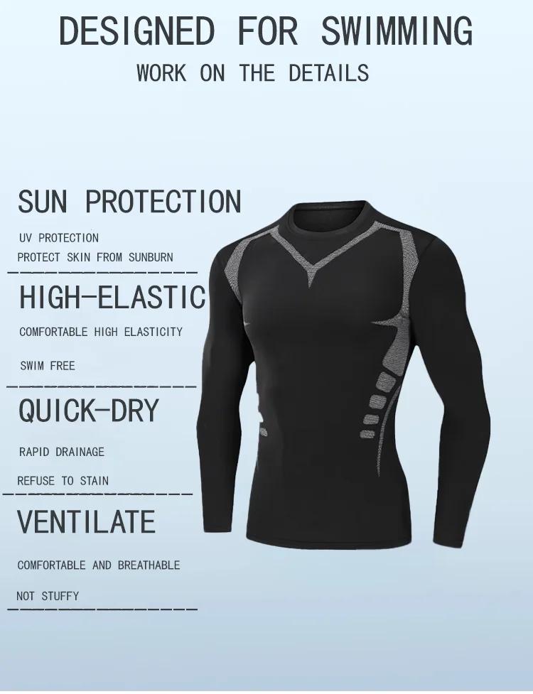 Maillot de bain pour hommes, protection solaire complète du corps, manches longues, pantalons à manc