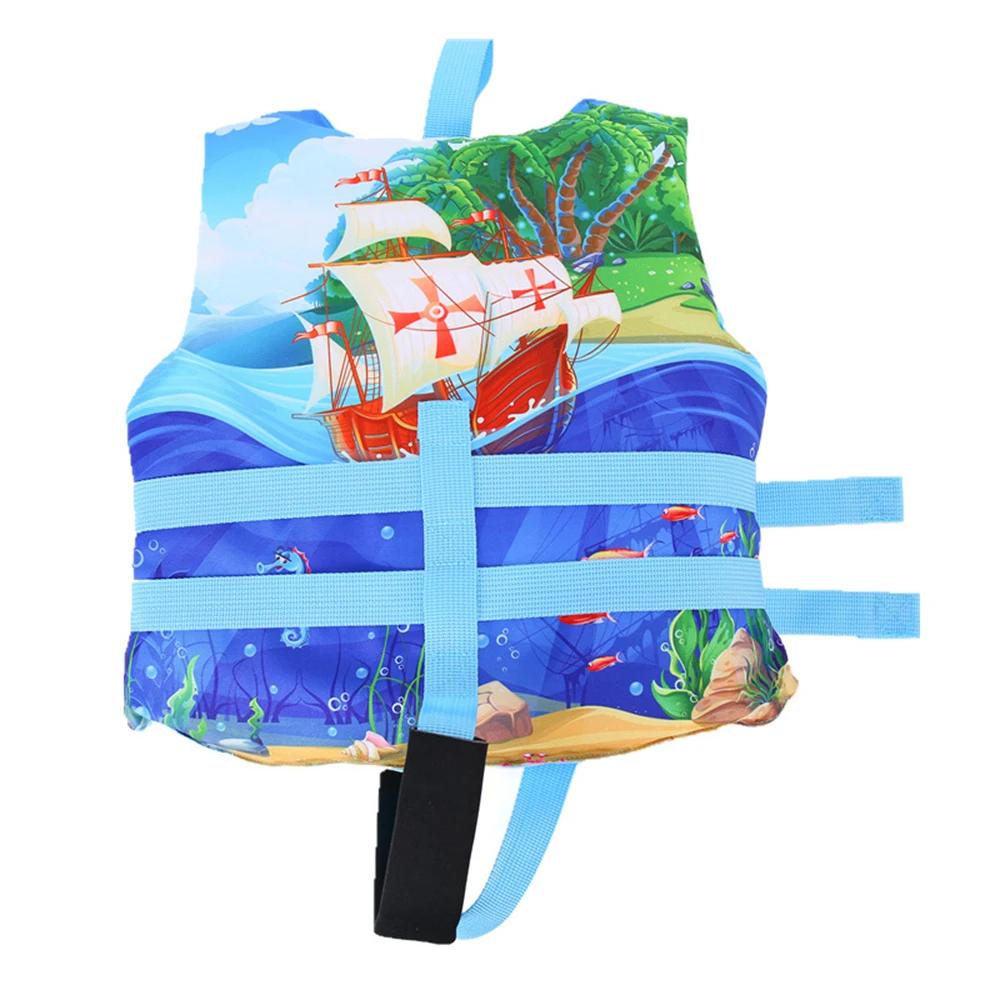 Gilet de sauvetage flottant pour la natation avec boucles verrouillables pour enfants, imprimé de de