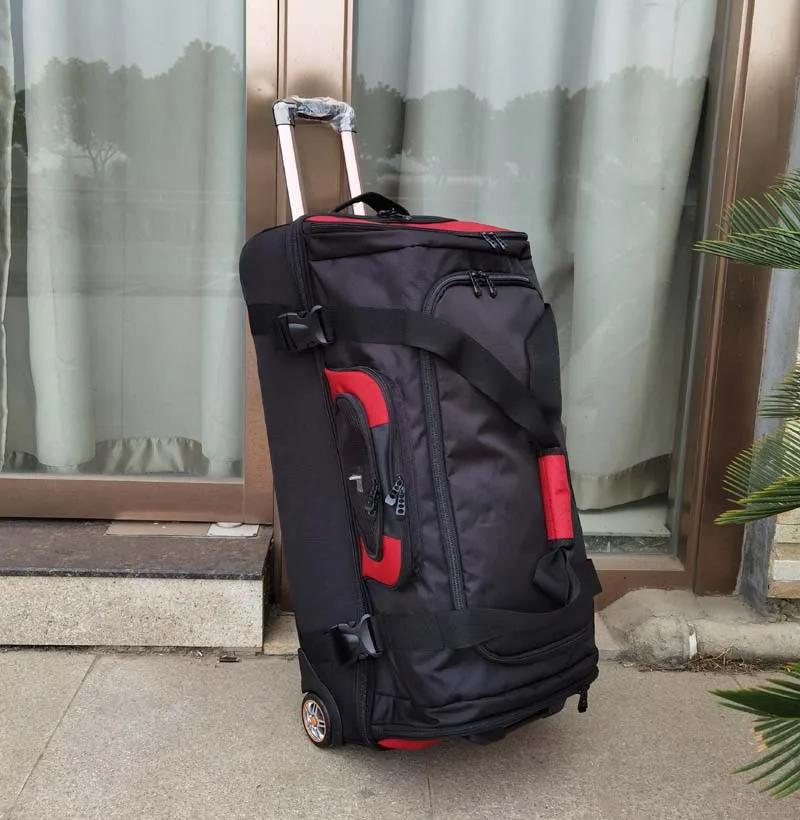 Sac à dos de football de grande capacité pour hommes et femmes, bagage à roulettes, sac de voyage, v