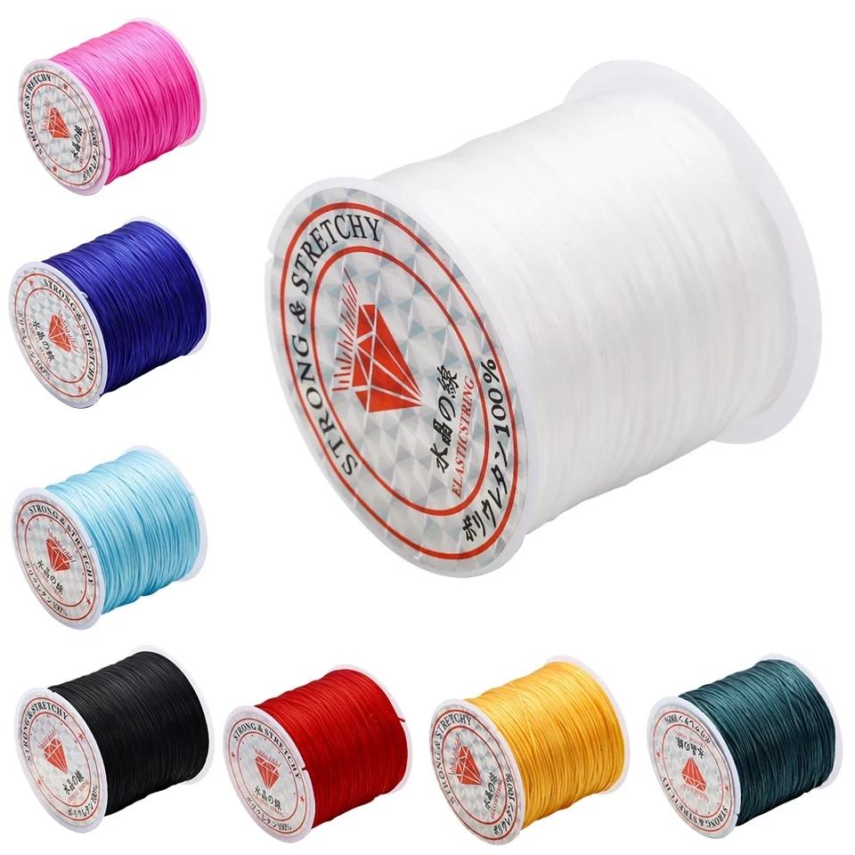 Cordon de perles en cristal élastique solide pour Bracelets, fil extensible, collier, bricolage, fab