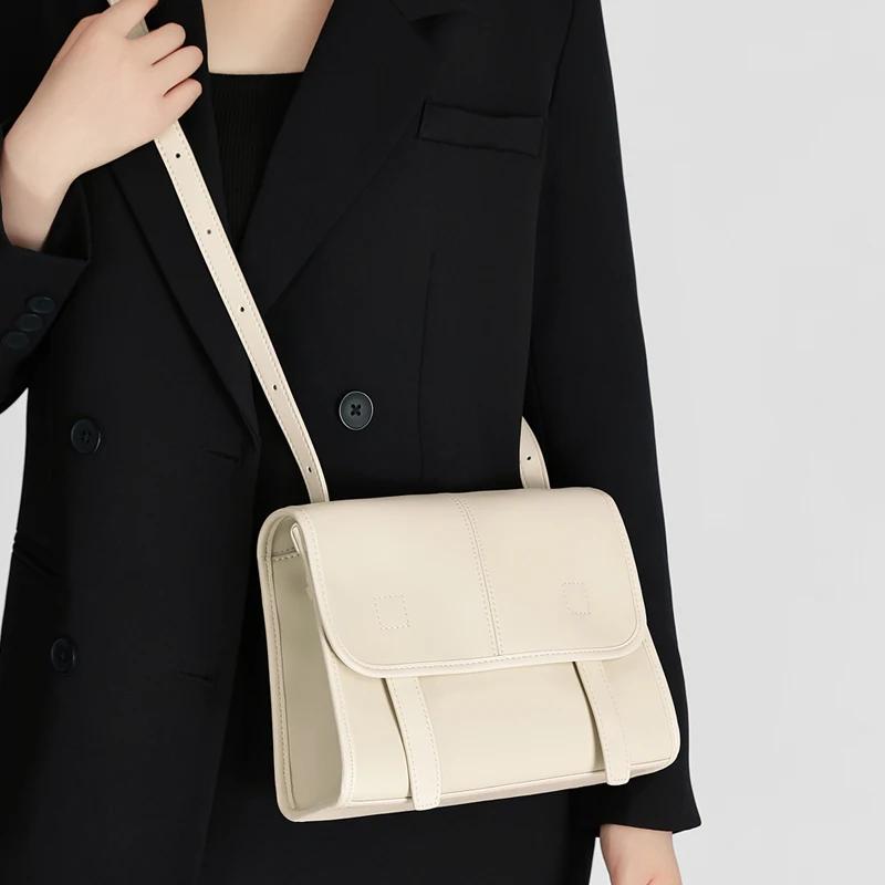 Sac Cambridge rétro en cuir véritable pour femmes, sacs à bandoulière avec sangle réglable, sacoche