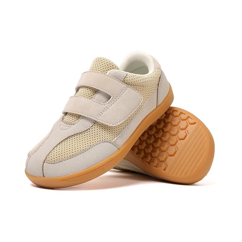 Chaussures pieds nus pour enfants, chaussures de campus, résistantes à l'usure, confortables, en cao
