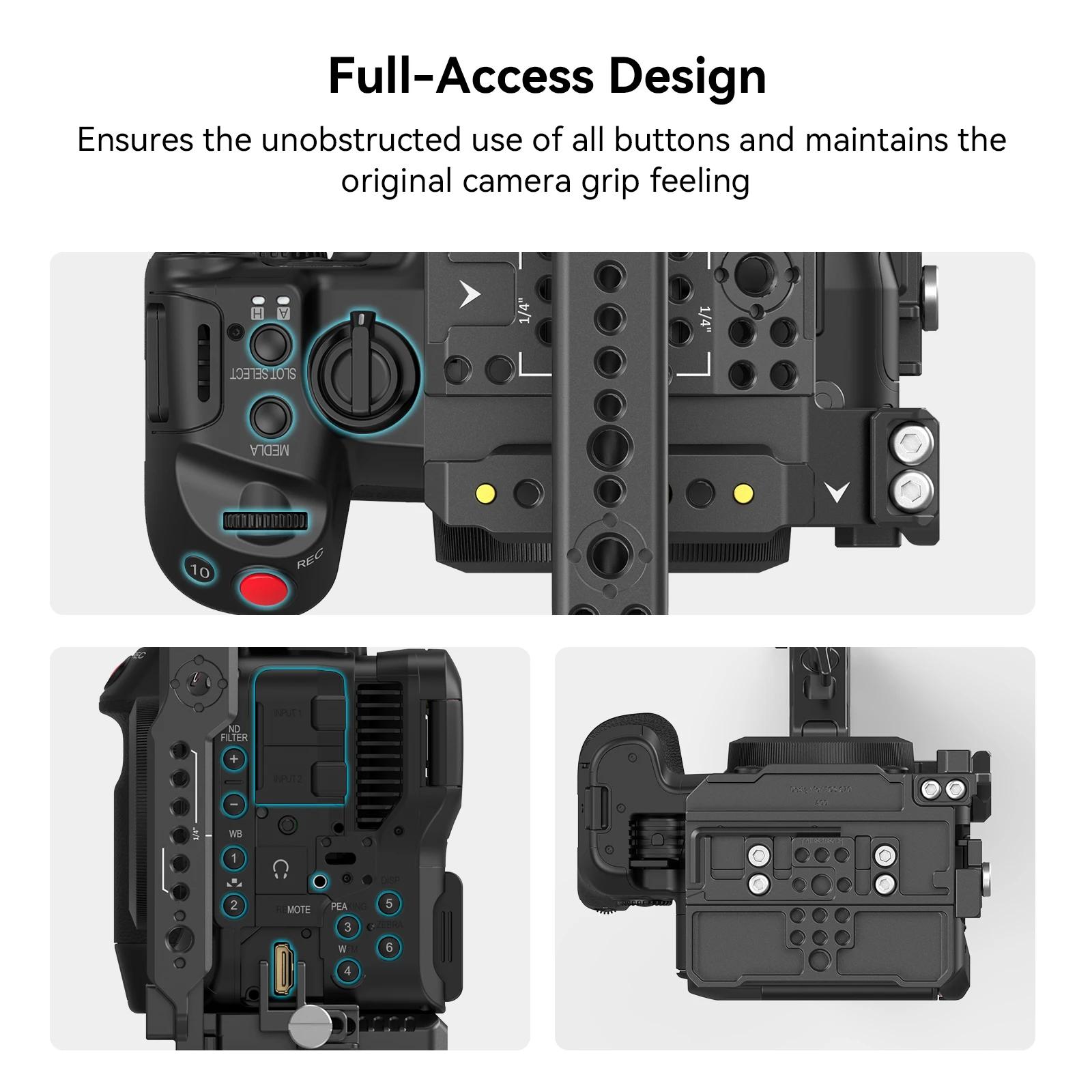 Kit portable de Cage de caméra SmallRig pour EOS C70 pour Canon avec ARRI 3/8 "-16 trous, Supports p