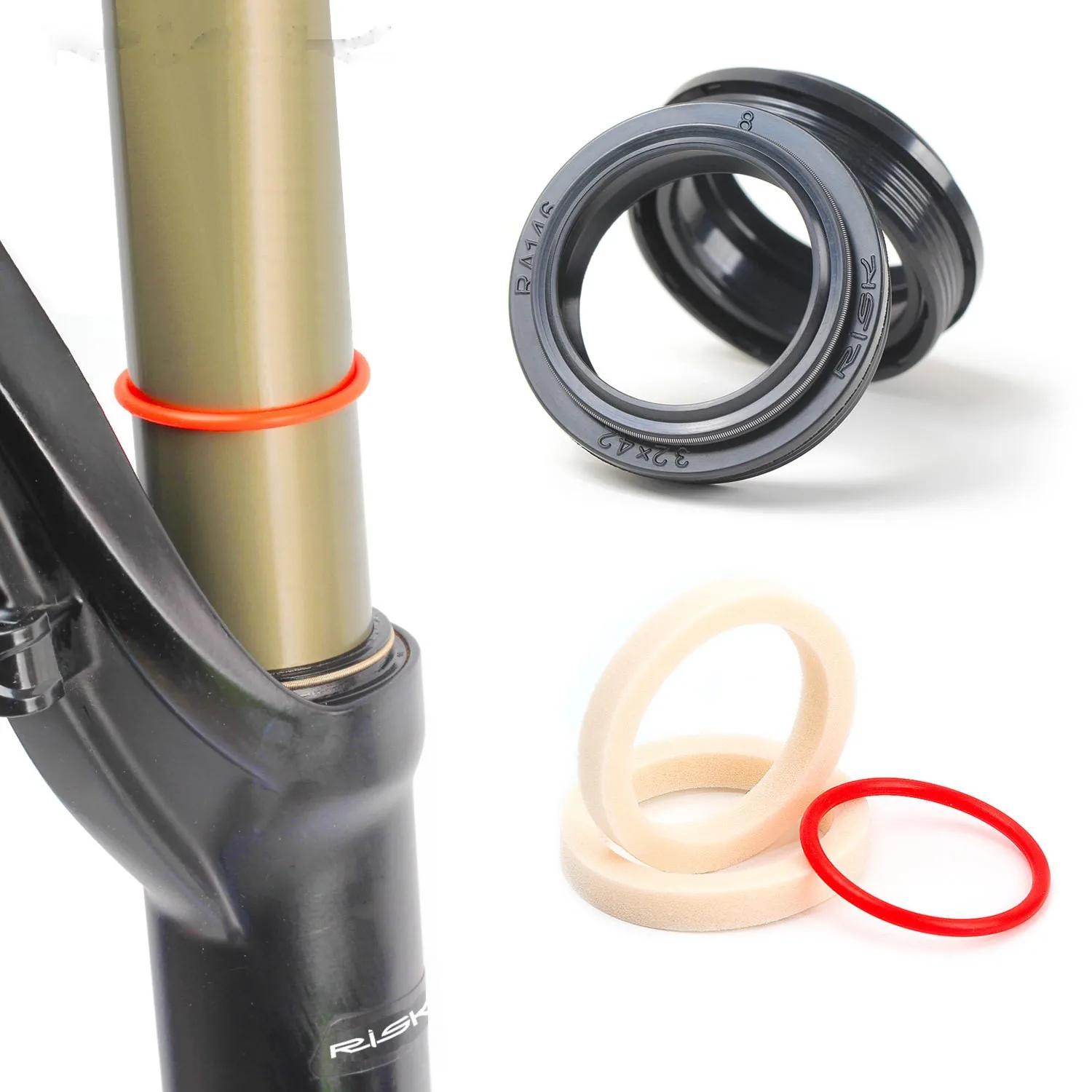 Joint anti-poussière pour fourche avant de vélo, 32mm 34 35 36mm, joint anti-poussière et anneau en