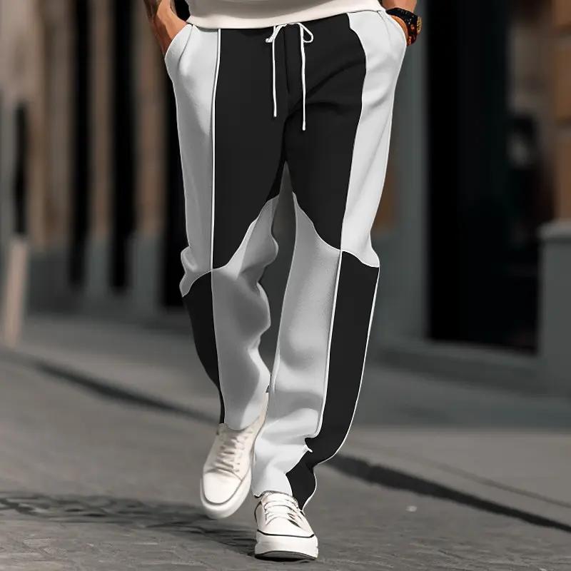 Pantalons de survêtement pour hommes pantalons de jogging jambe droite pantalons de survêtement Patc