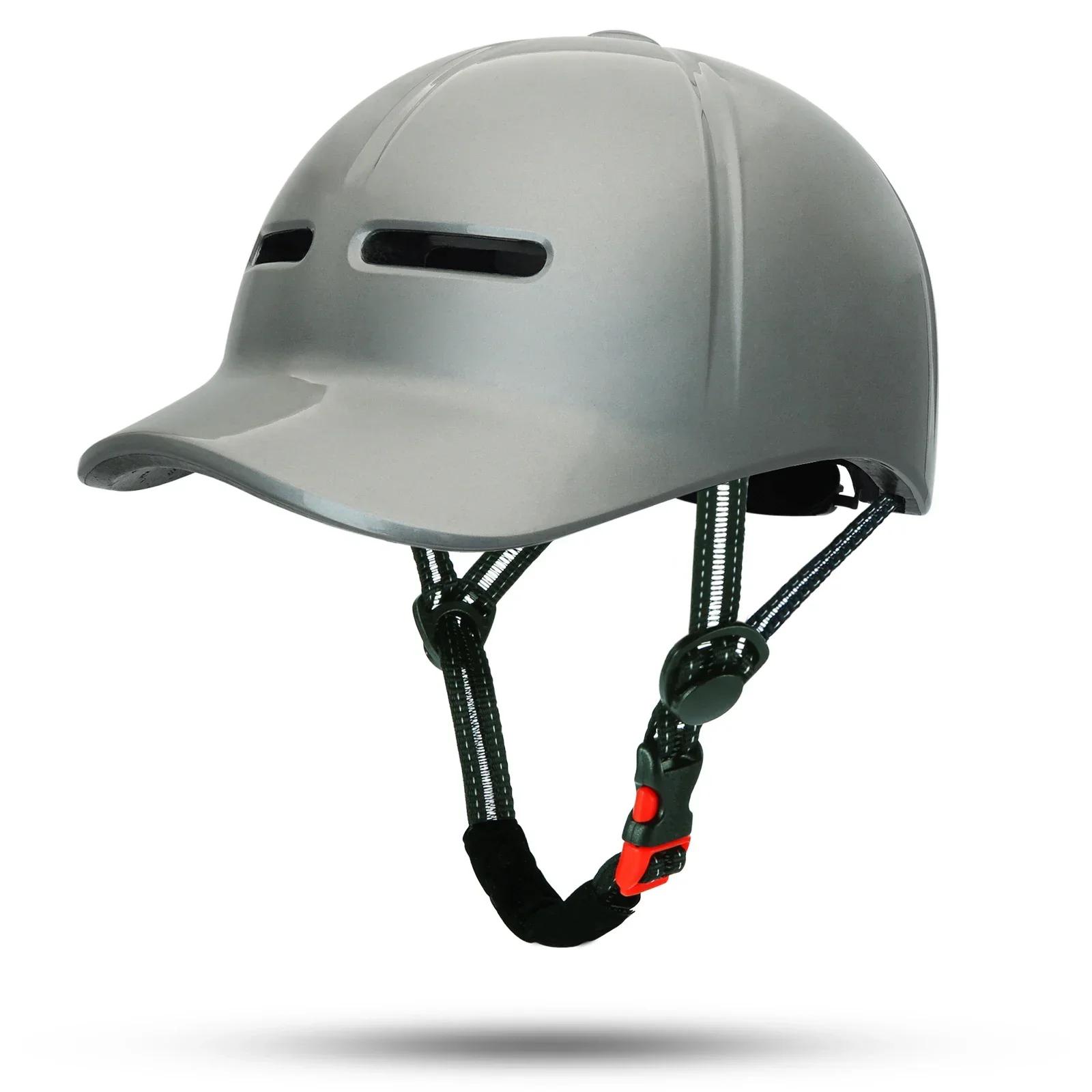 Casque de vélo électrique pour hommes et femmes, casquette de baseball, moto scooter, casques de séc