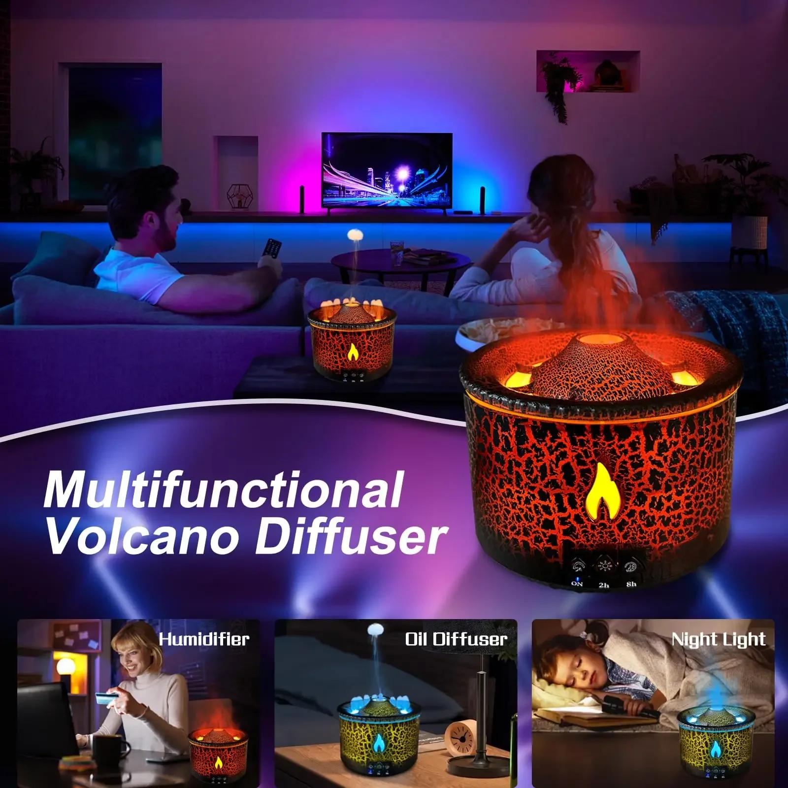Humidificateurs d'air à flamme constants ique, diffuseur d'arômes, humidificateurs de château essent