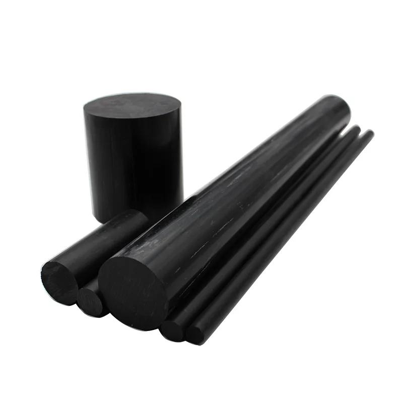 Barre résistante à l'usure de tiges en nylon pur PA6 pour l'usinage du diamètre noir 3mm à 300mm