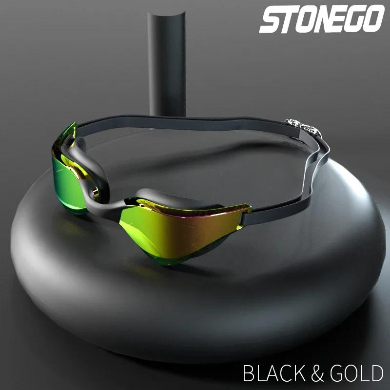 Lunettes de natation professionnelles Anti-buée avec objectif grand Angle HD, ajustement confortable