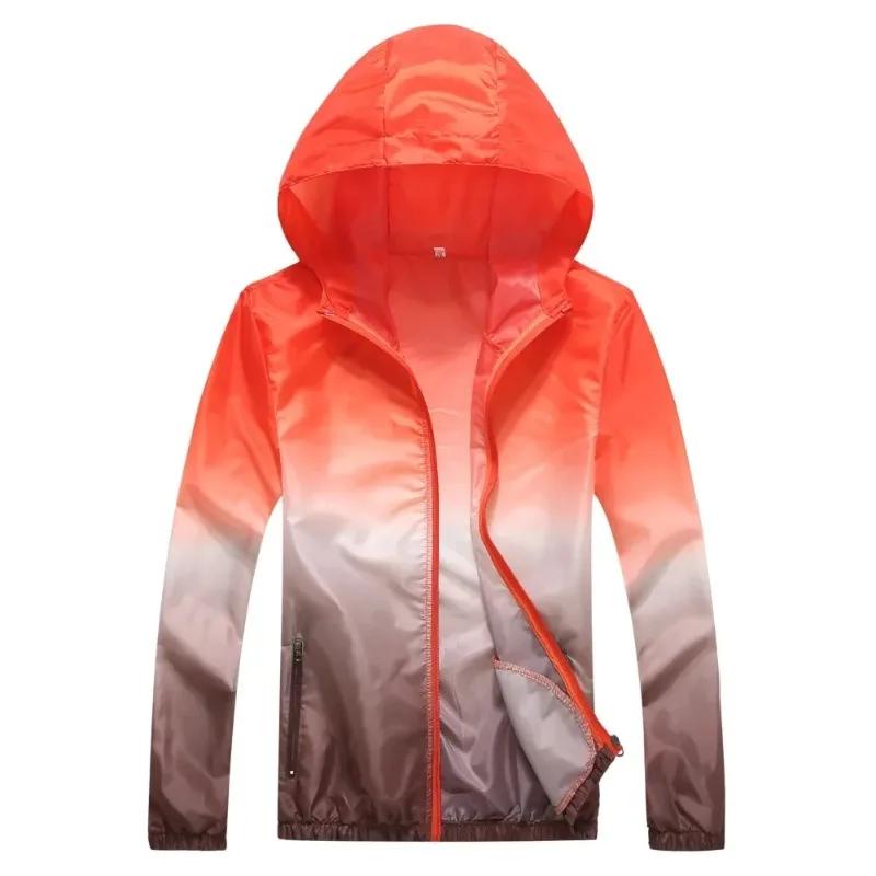 Veste de course légère Rongkun à capuche - Résistante aux UV pour randonnée et cyclisme d'été