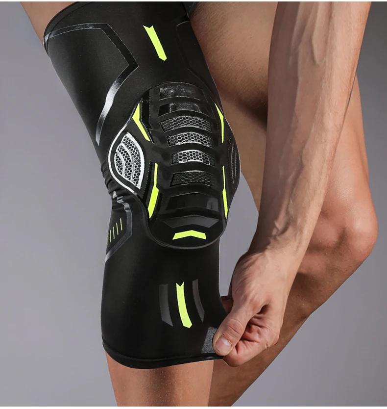 1 pièce genouillère sangle rotule soutien médiale fort ménisque Silicone Compression Protection Spor