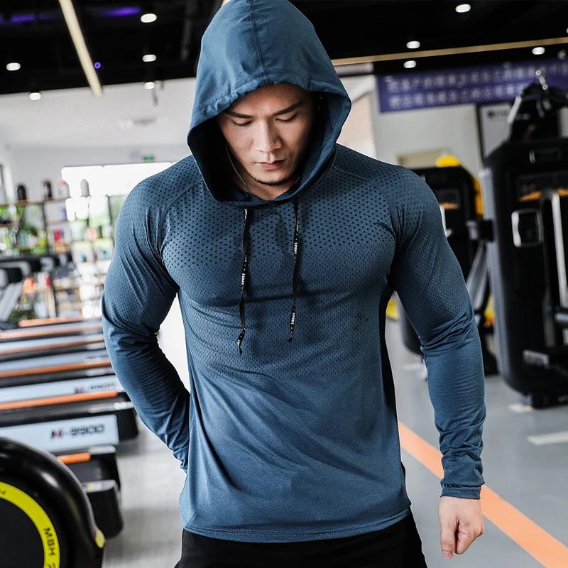 Survêtement fitness homme sweat capuche jogging gym entraînement musculaire
