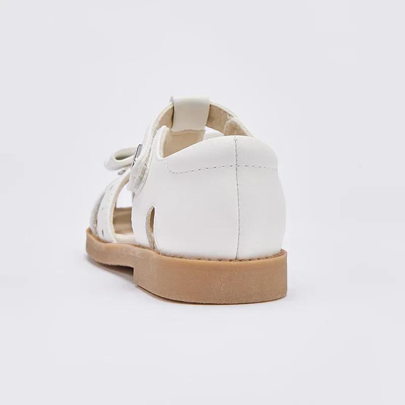 Dave Bella bébé filles sandales été belles chaussures en cuir souple enfants princesse chaussures en