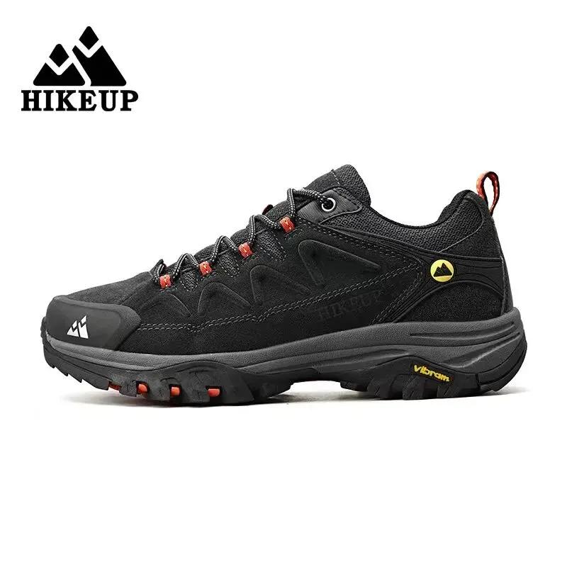 HIKEUP-Chaussures de Randonnée en Cuir pour Homme, Baskets de Trekking Touristique, d'Escalade, de J