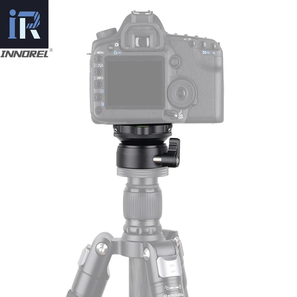 INNOREL Tête de trépied LB-60 Base de décrochage Niveau Plate-forme de réglage horizontal pour la ph