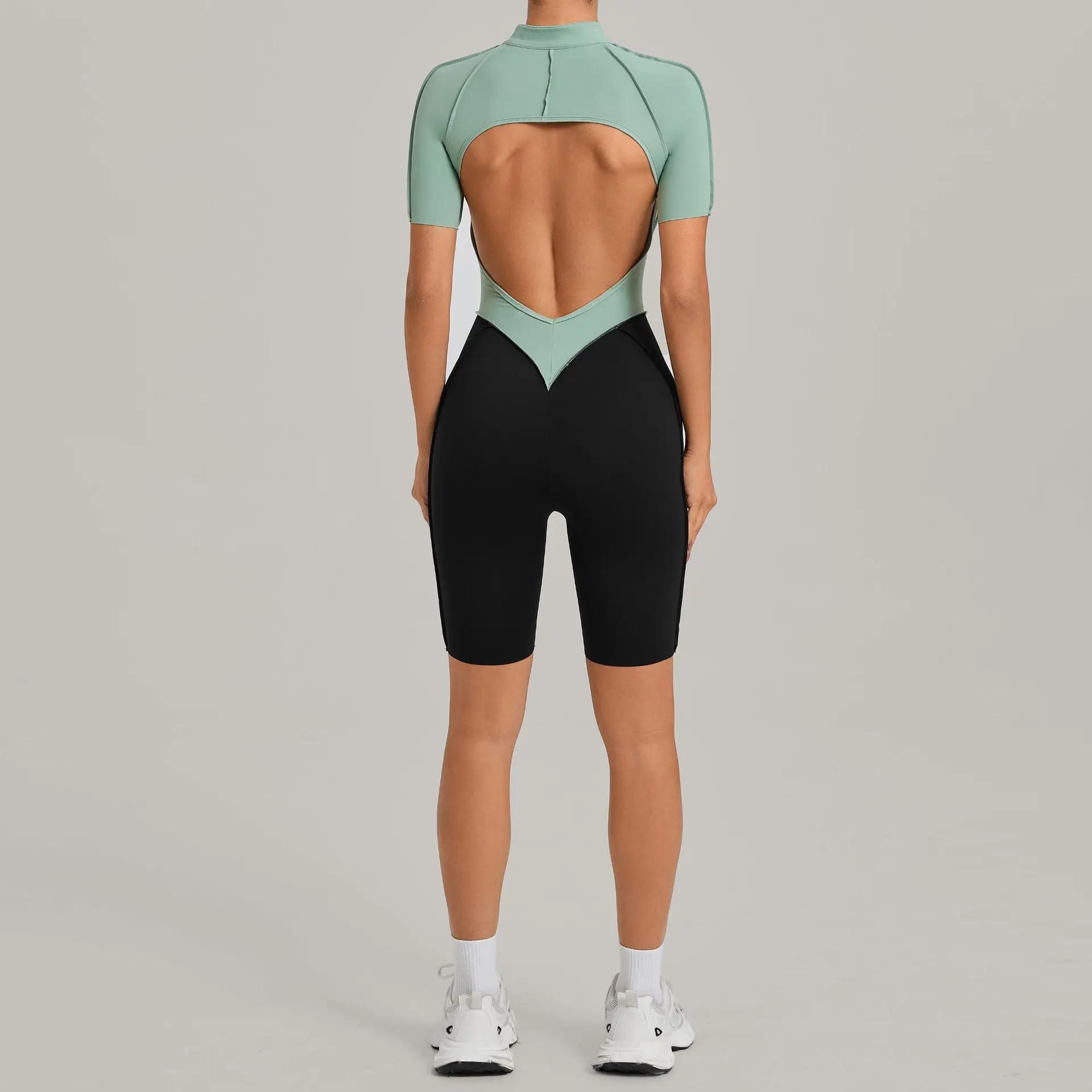 Combinaison courte Ningyu pour femmes, combinaison une pièce, ensemble de yoga, vêtements de sport p