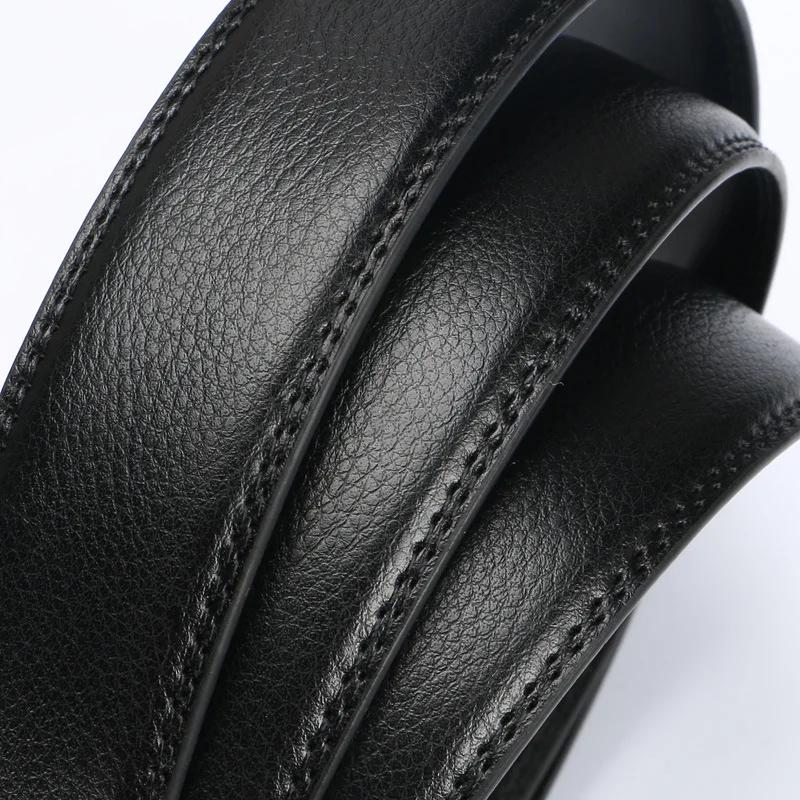 Ceintures à boucle automatique pour hommes, sans boucle, de marque, de haute qualité, véritable sang
