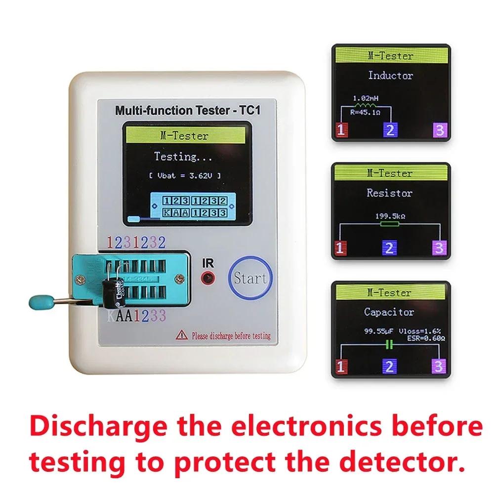 LCR TC1 1.8 "TFT LCD affichage multimètre Transistor testeur Diode Triode condensateur résistance Te