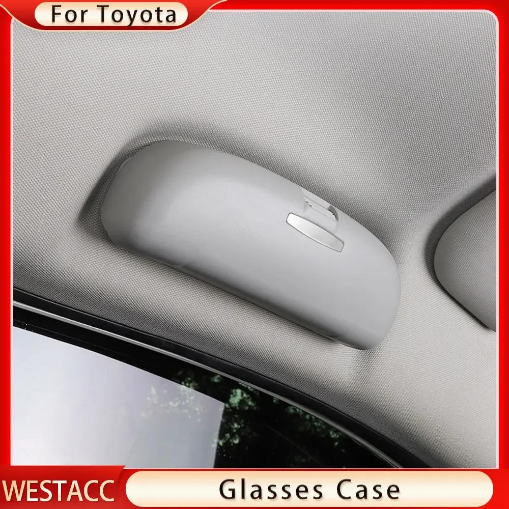 Étui à lunettes de soleil ABS pour voiture, porte-lunettes pour Toyota Camry Highlander RAV4 CHR Cor