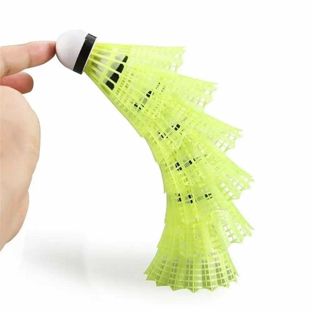 Volants de badminton durables, volants en nylon jaune, sports d'intérieur et d'extérieur, entraîneme