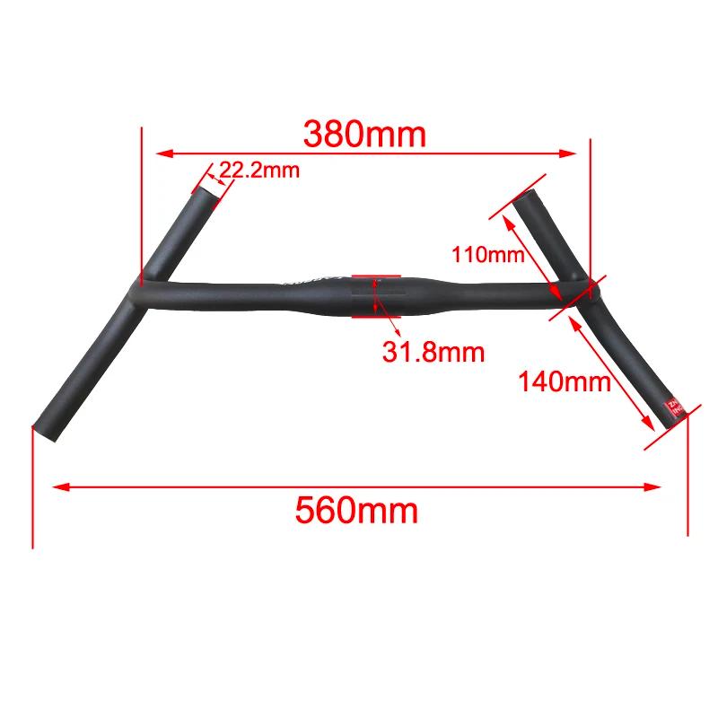 ZNIINO nouveau carbone gravier H guidon grande barre évasée Cycle Cross route vtt vélo guidon en Fib