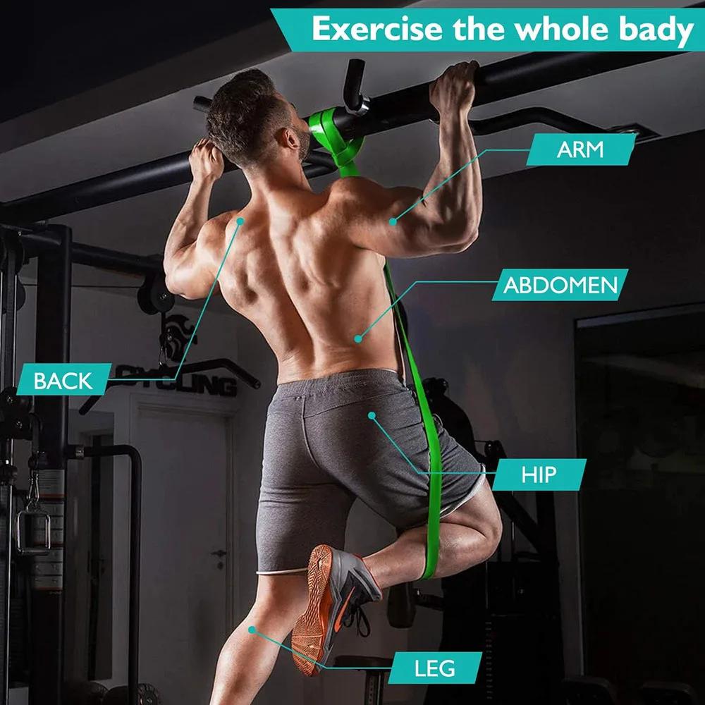 Bande de résistance en Latex robuste, ceinture élastique de sport, bandes d'assistance de traction p