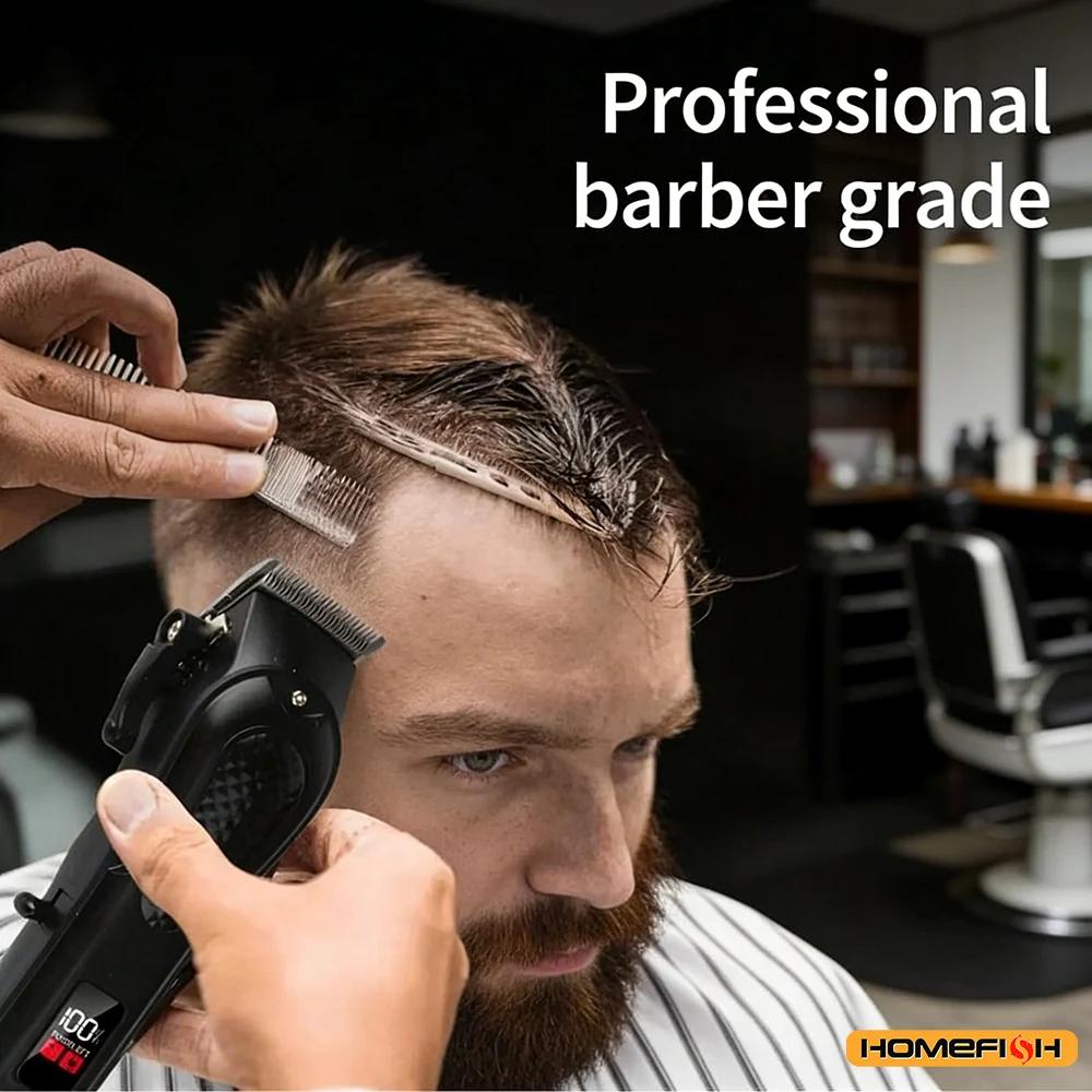 Tondeuse à cheveux et à barbe professionnelle rechargeable par USB, sans fil, cadeau idéal pour les