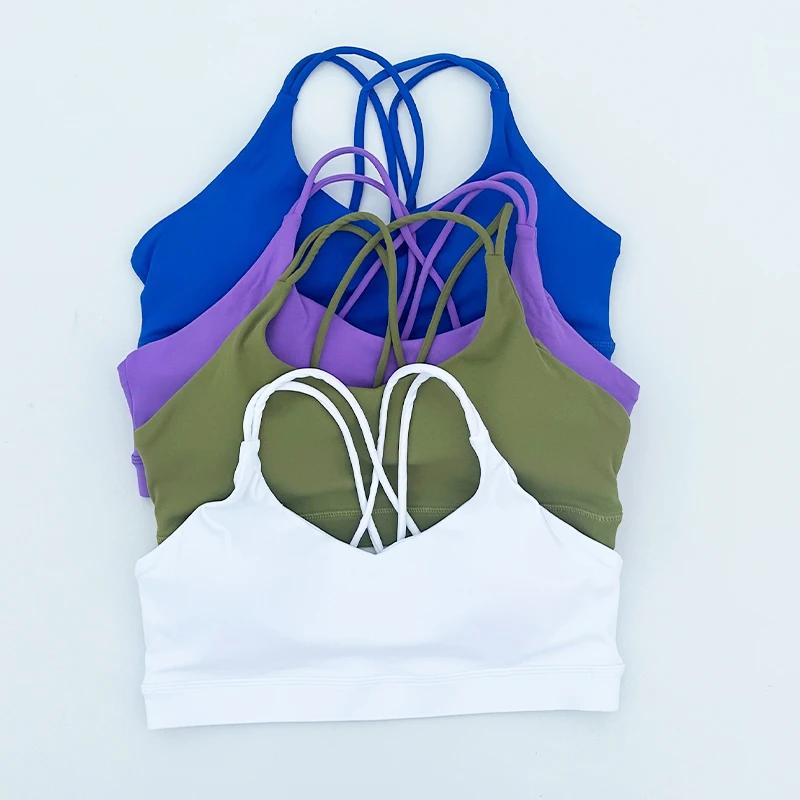 Soutien-gorge sport femme anti-choc dos nu - Fitness yoga running - Maintien anti-affaissement